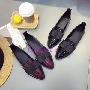 Bowtie Patent Leather Loafers